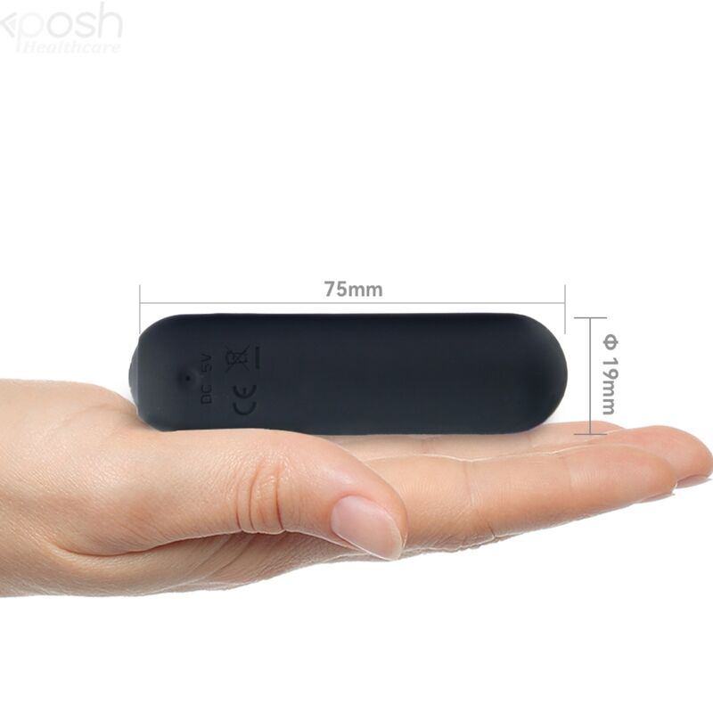 ARMONY SPLASH HAHA VIBRADOR BALA SILICONE 10 VIBRAyoES 75 X 19 CM PRETO