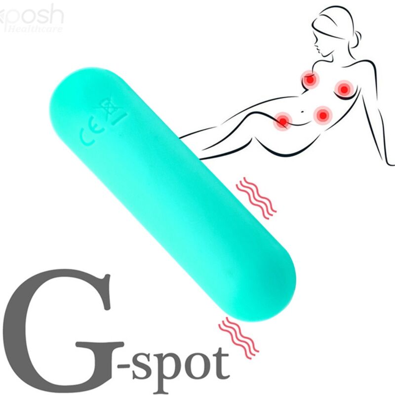 ARMONY SPLASH HAHA VIBRADOR BALA SILICONE 10 VIBRAyoES 75 X 19 CM VERDE