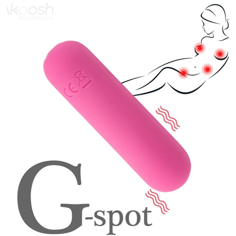 ARMONY SPLASH HAHA VIBRADOR BALA SILICONE 10 VIBRAyoES 75 X 19 CM ROSA