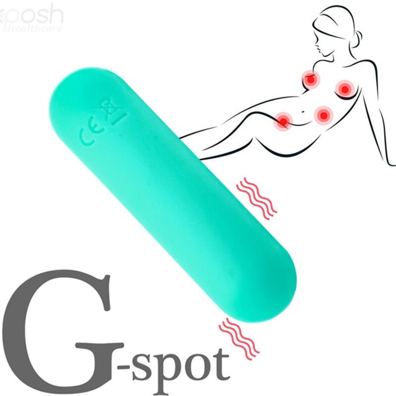 ARMONY SPLASH JOLINE VIBRADOR BULLET SILICONE CONTROLE REMOTO 10 VIBRAyoES 65 X 15 CM VERDE