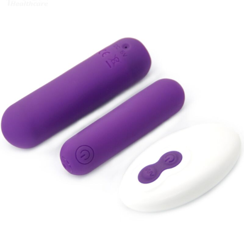 ARMONY SPLASH JOLINE VIBRADOR BALA SILICONE CONTROLE REMOTO 10 VIBRAyoES 65 X 15 CM ROXO