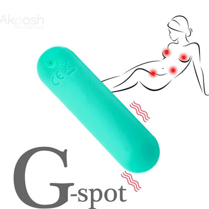 ARMONY SPLASH JOIE VIBRADOR BULLET SILICONE CONTROLE REMOTO 10 VIBRAyoES 75 X 19 CM VERDE