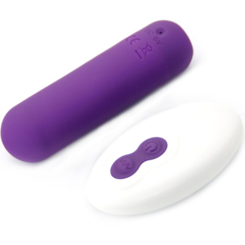 ARMONY SPLASH JOIE VIBRADOR BULLET SILICONE CONTROLE REMOTO 10 VIBRAyoES 75 X 19 CM ROXO