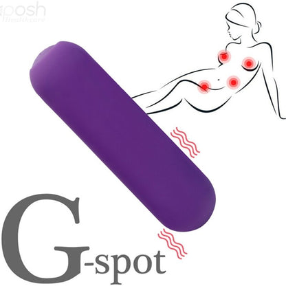 ARMONY SPLASH JOIE VIBRADOR BULLET SILICONE CONTROLE REMOTO 10 VIBRAyoES 75 X 19 CM ROXO