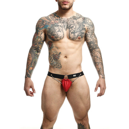 MOB DNGEON VERMELHO JOCKSTRAP COM CORRENTES TAMANHO uNICO