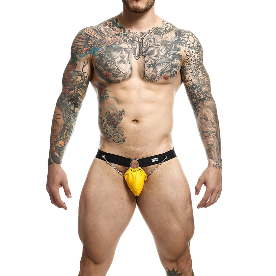 MOB DNGEON AMARELO JOCKSTRAP COM CORRENTES TAMANHO uNICO