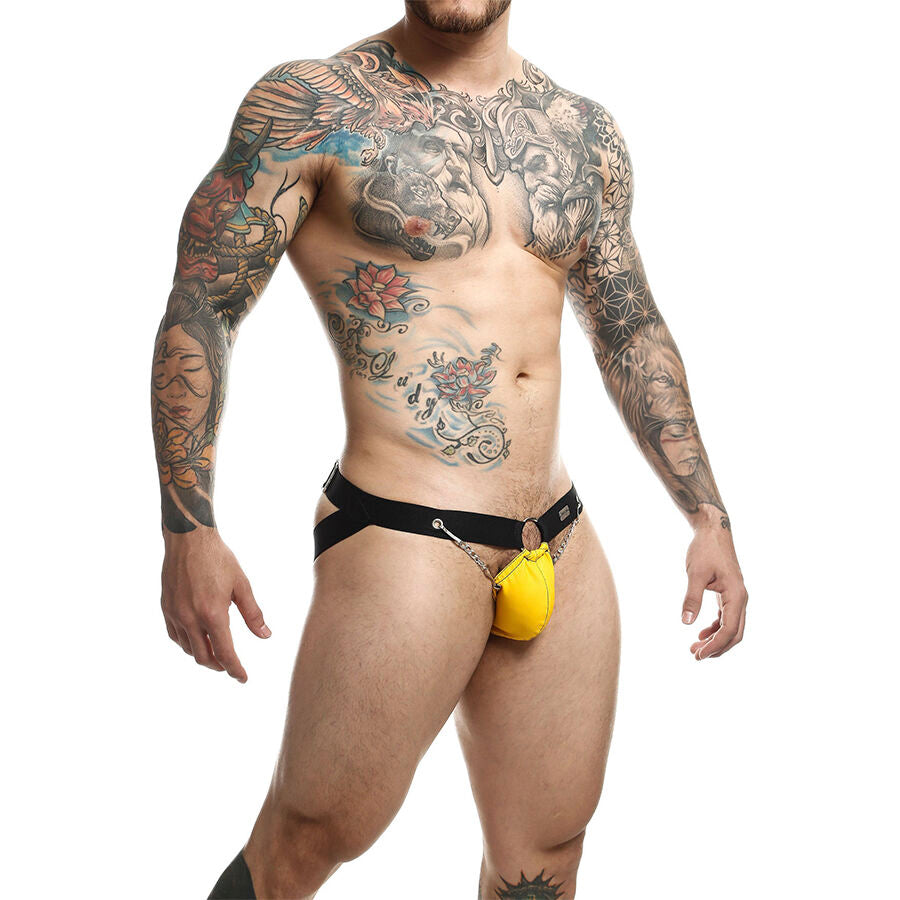 MOB DNGEON AMARELO JOCKSTRAP COM CORRENTES TAMANHO uNICO