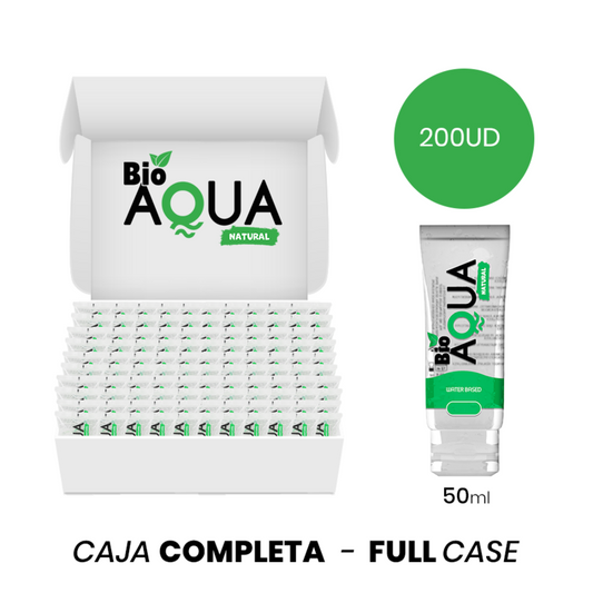 MOQ 200 BIOAQUA LUBRIFICANTE a BASE DE aGUA INGREDIENTES NATURAIS 50 ML