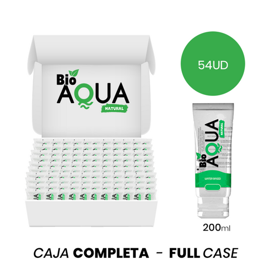 MOQ 54 BIOAQUA LUBRIFICANTE a BASE DE aGUA INGREDIENTES NATURAIS 200 ML