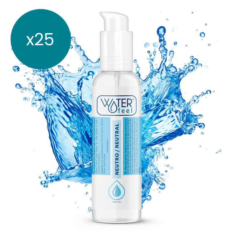 WATERFEEL LUBRIFICANTE NATURAL 150 ML PACK 25 UNIDADES
