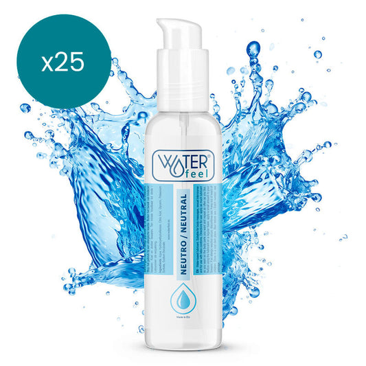 WATERFEEL LUBRIFICANTE NATURAL 150 ML PACK 25 UNIDADES