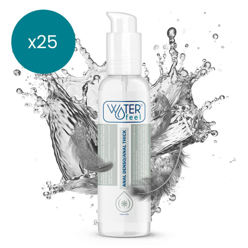 WATERFEEL LUBRIFICANTE ANAL 150 ML PACK 25 UNIDADES