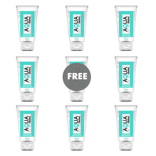 AQUA TRAVEL TROPICAL FRUITS LUBRIFICANTE a BASE DE aGUA 50 ML 81 GRaTIS