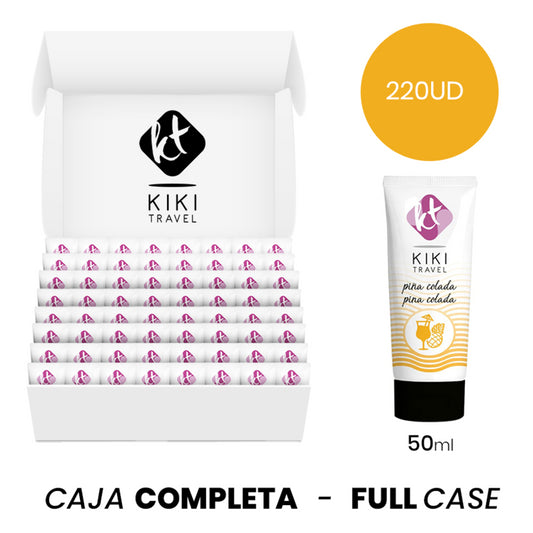 MOQ 220 KIKi TRAVEL LUBRIFICANTE a BASE DE aGUA SABOR FRUTAS TROPICAIS 50 ML