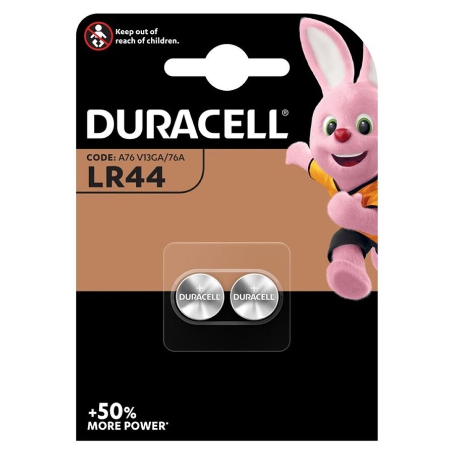 DURACELL BATERIA LR44 15V 2 UNIDADES