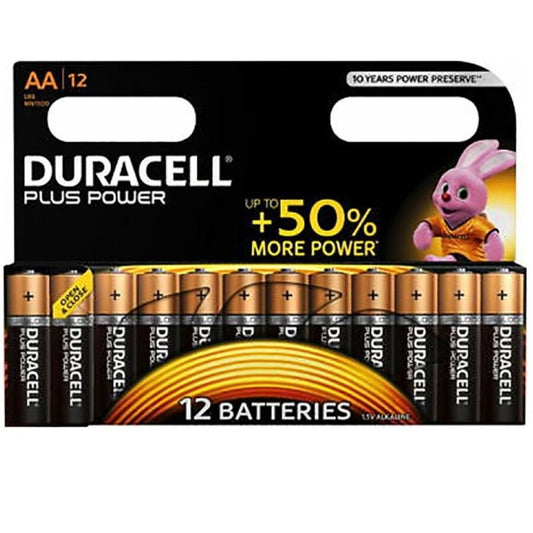 DURACELL BATERIA PLUS POWER AA LR6 12UNIDADES