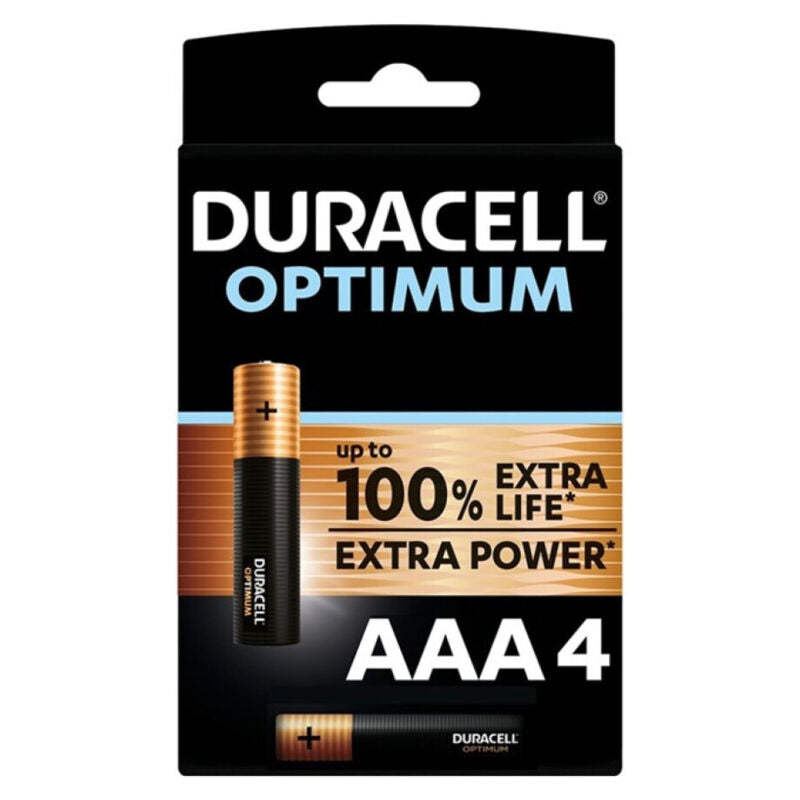 DURACELL BATERIA ALCALINA OPTIMUM 200 AAA LR03 4 UNIDADE