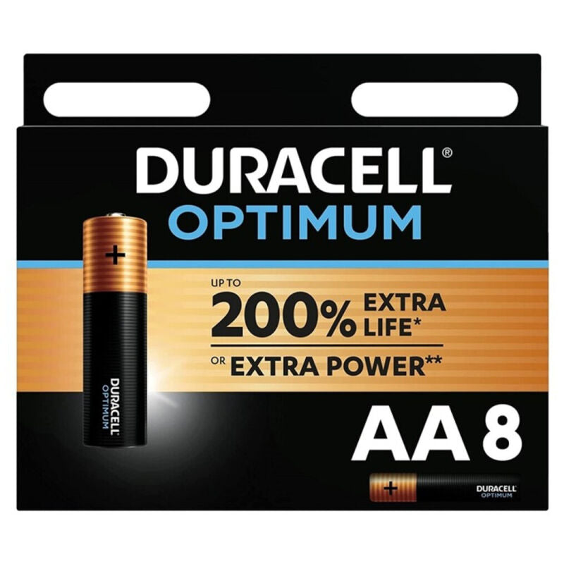 DURACELL OPTIMUM 200 BATERIA ALCALINA AA LR6 8 UNIDADE