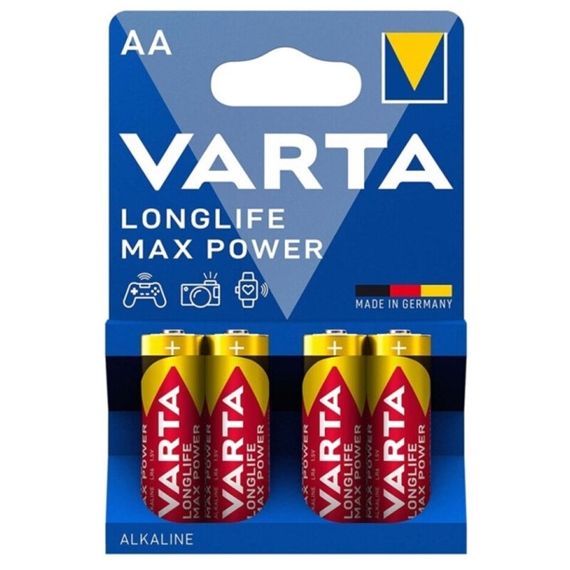 VARTA BATERIA ALCALINA MAX POWER AA LR6 4 UNIDADES