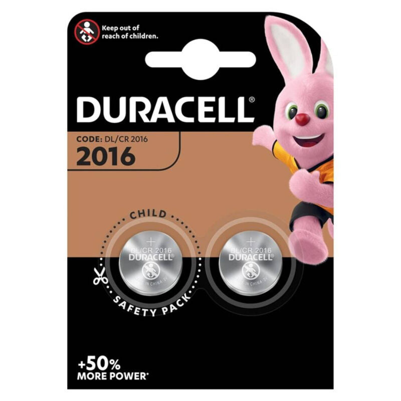 DURACELL BATERIA BOTO LITIO CR2016 3V 2 UNIDADE