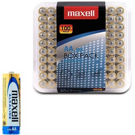 MAXELL PILHA AA LR6 ALCALINA PACK100 PILHAS