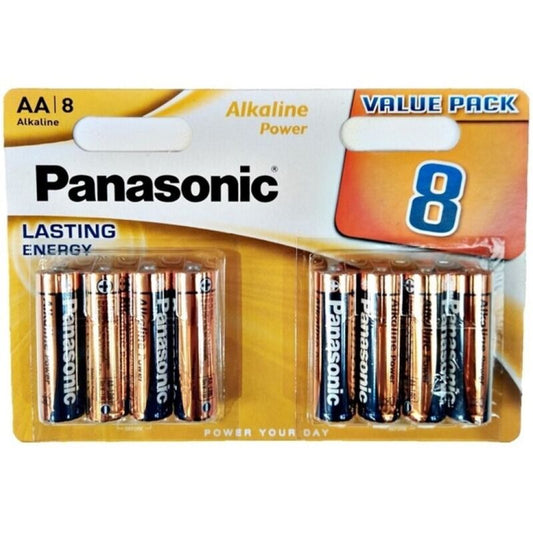 PANASONIC BATERIA ALCALINA BRONZE AA LR6 BLISTER8