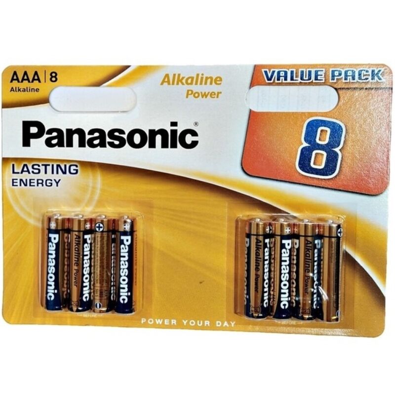 PANASONIC BATERIA ALCALINA BRONZE AAA LR03 BLISTER8