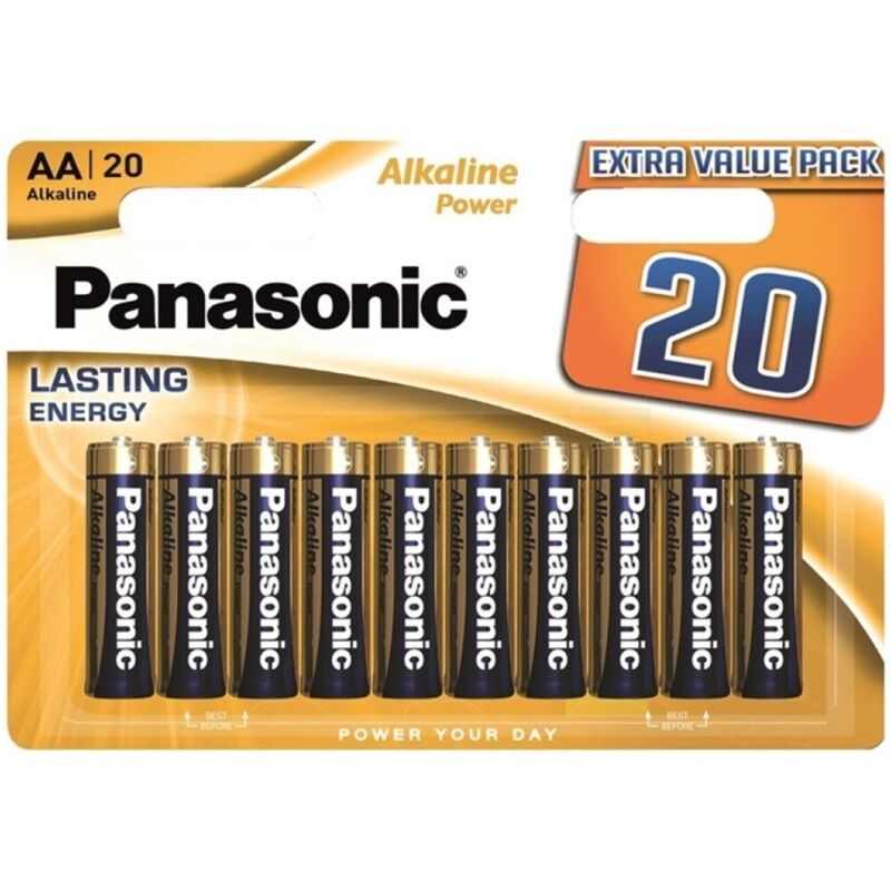 PANASONIC BATERIA ALCALINA BRONZE AA LR6 BLISTER20