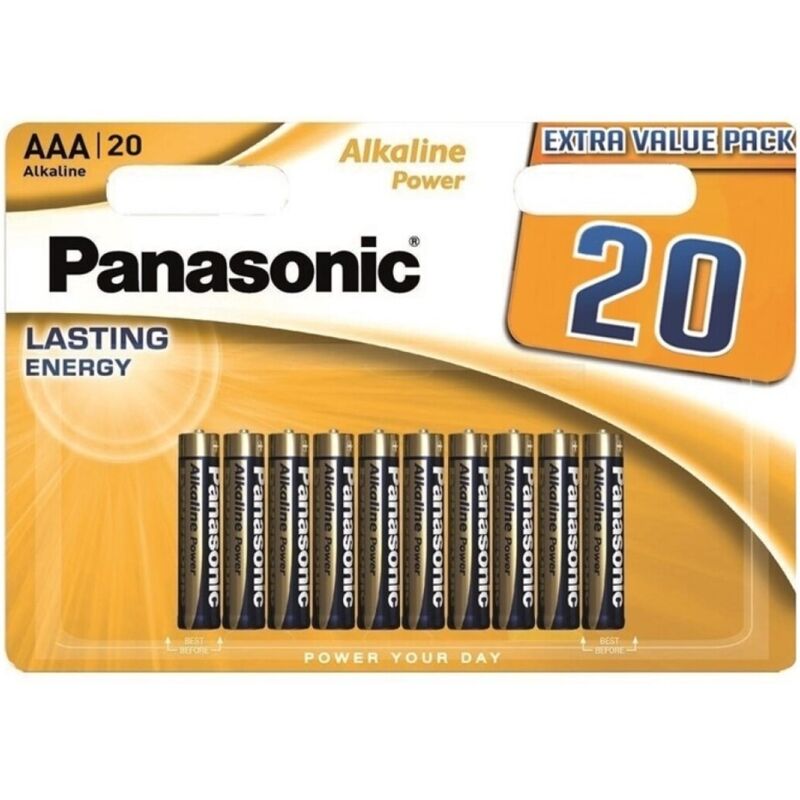 PANASONIC BATERIA ALCALINA BRONZE AAA LR03 BLISTER20