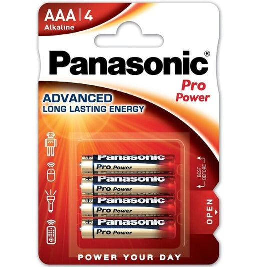 PANASONIC PILHA AAA ALCALINAS PRO POWER LR03 BLISTER4