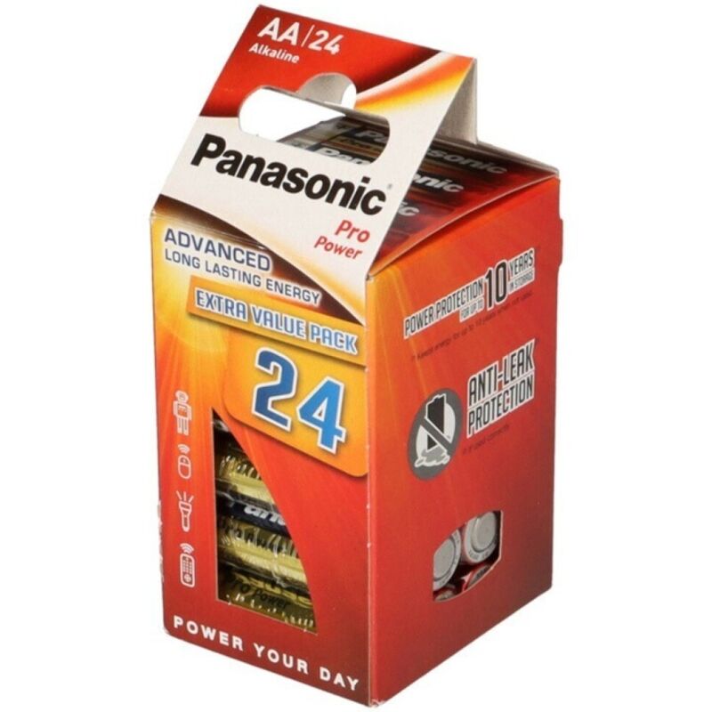 PANASONIC PILHA AA ALCALINAS PRO POWER LR6 PACOTE24