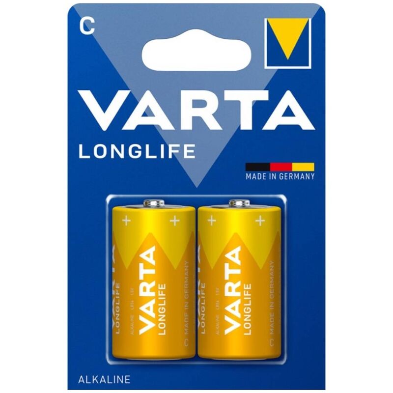 VARTA BATERIA ALCALINA DE LONGA VIDA C LR14 BLISTER2