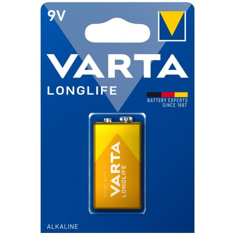VARTA BATERIA ALCALINA DE LONGA DURAyaO 9V LR61 BLISTER1