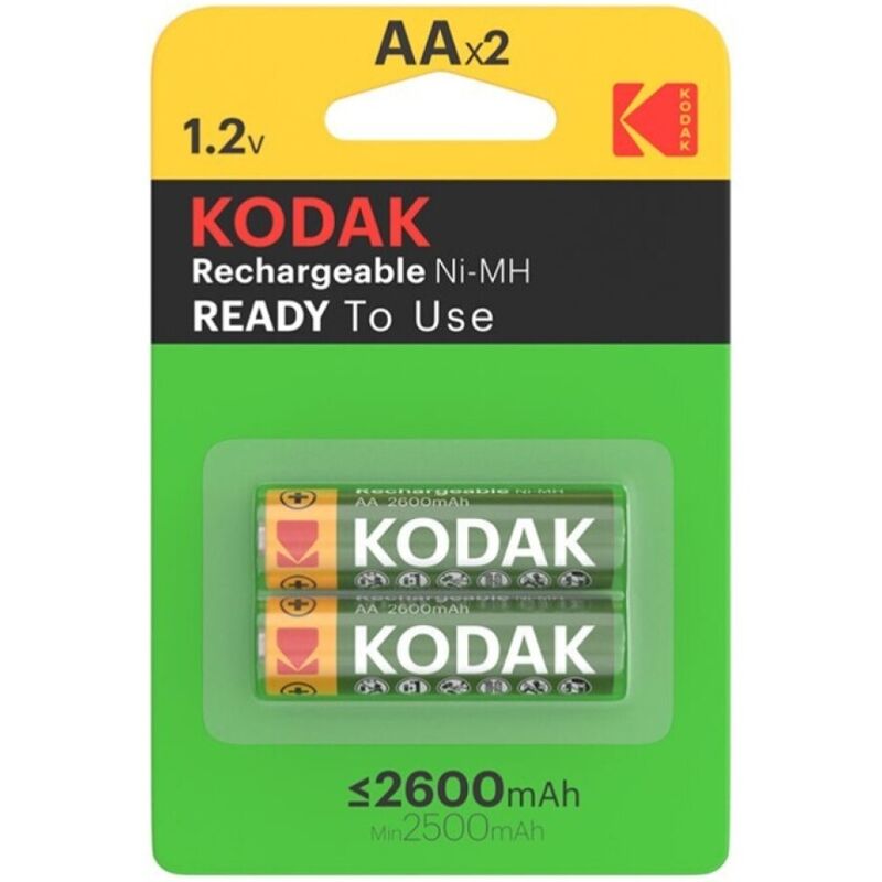 KODAK BLISTER DE PILHAS RECARREGaVEIS HR6 AA 2600mAh2