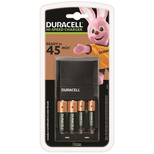 DURACELL CARREGADOR 45MIN 2xAA 1700mAh 2xAAA 750mAh