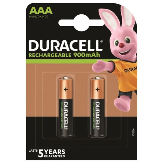 DURACELL BATERIA RECARREGVEL HR03 AAA 900mAh 2 UNIDADE