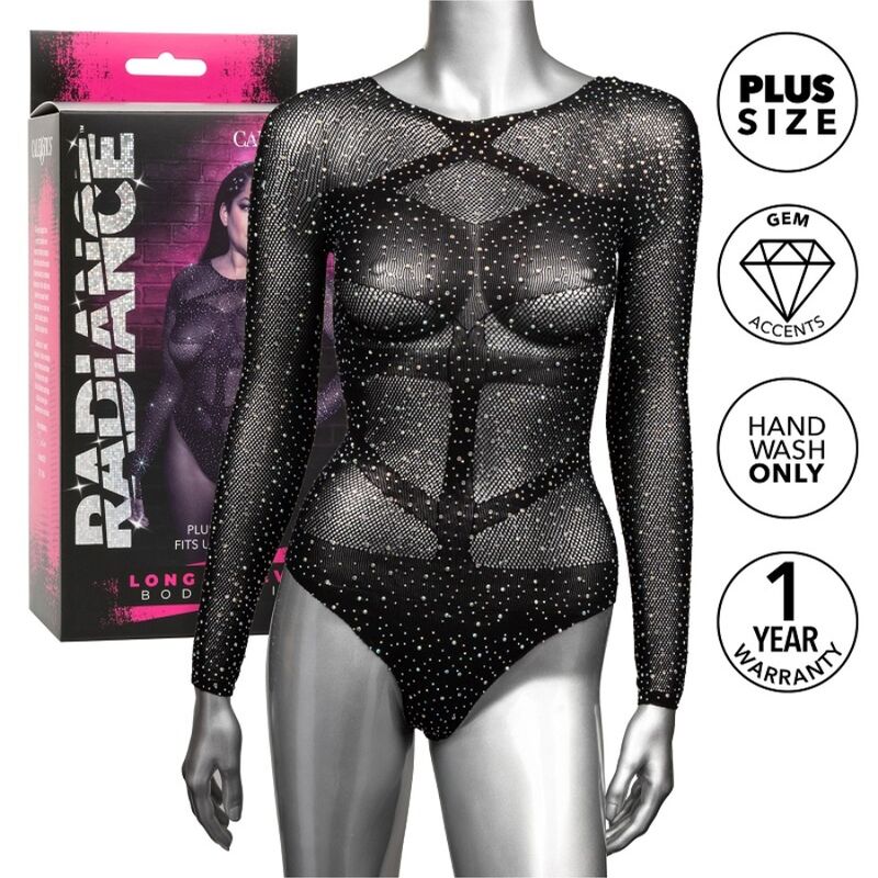 CALEXOTICS RADIANCE BODY MANGA COMPRIDA RHINE PLUS SIZE