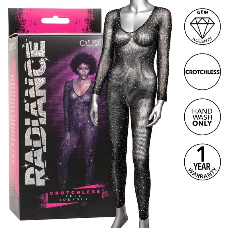 CALEXOTICS RADIANCE BODYSUIT COMPLETO CROTCHLESS RHINE