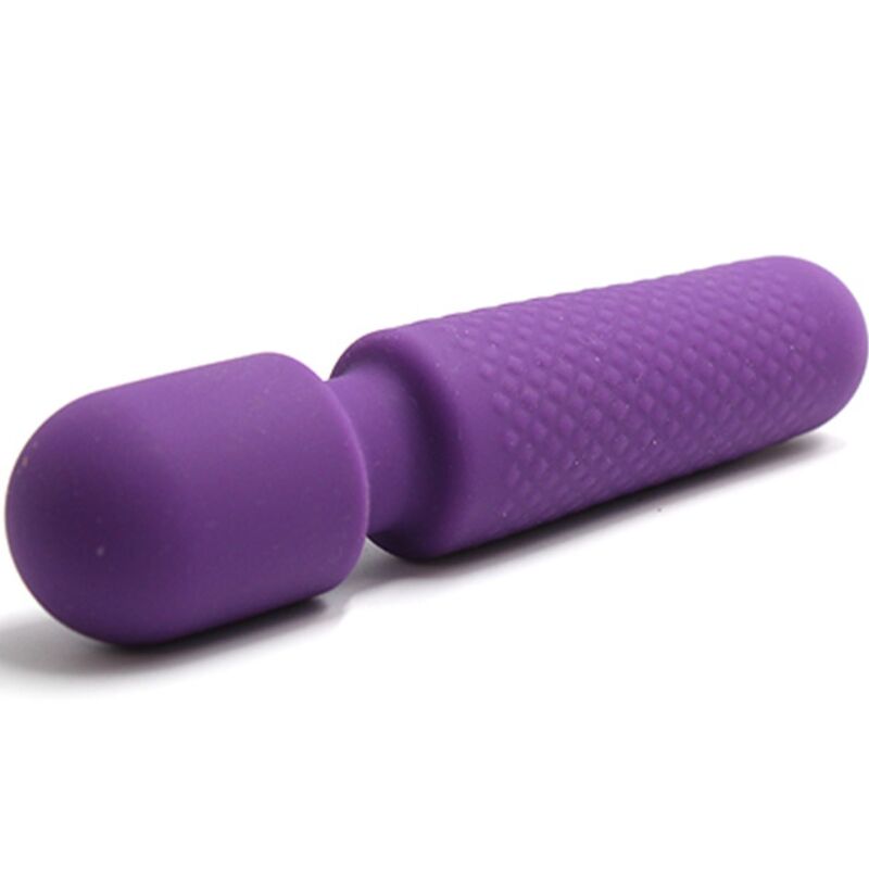 ARMONY YOUR MAGIC MASSAGER E VIBRADOR RECARREGaVEL 10 VIBRAyoES VARINHA PONTOS ROXO