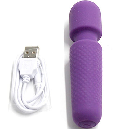 ARMONY YOUR MAGIC MASSAGER E VIBRADOR RECARREGaVEL 10 VIBRAyoES VARINHA PONTOS ROXO