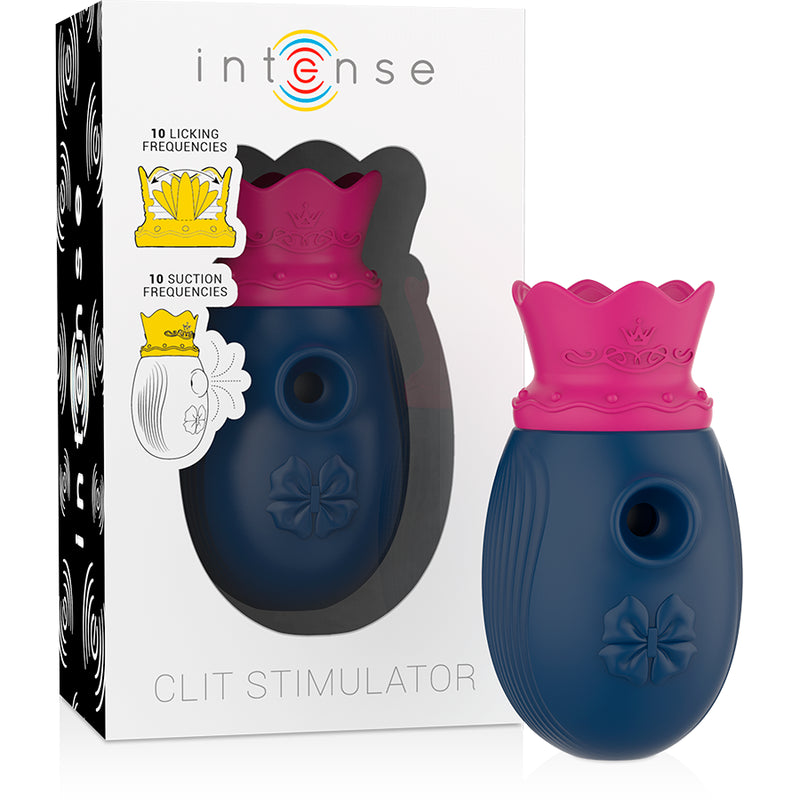 INTENSE ESTIMULADOR DE CLIToRIS 10 MODOS DE ONDAS ESTIMULANTES E LAMBIDAS AZUL