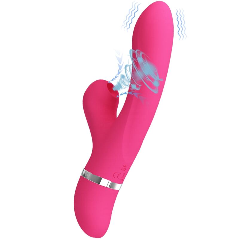 PRETTY LOVE VIBRADOR WILLOW E COELHO ESTIMULANTE DE ONDAS