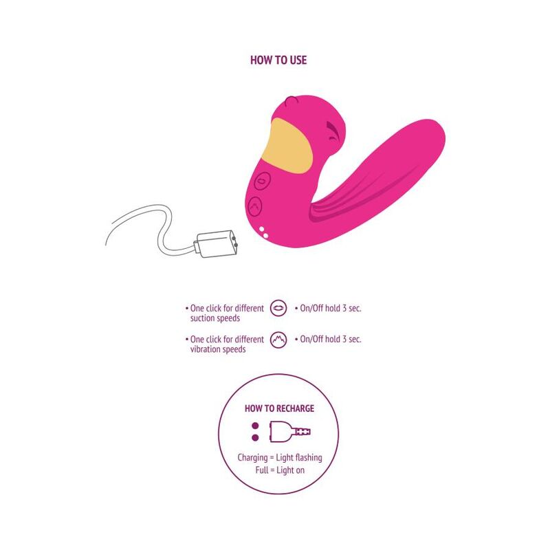 XOCOON ESTIMULADOR CELESTIAL LOVE VIBE FuCSIA