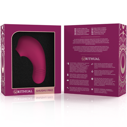 RITHUAL ESTIMULADOR DE CLIToRIS DE BOLSO SHUSHU PRO 2 PODEROSOS MOTORES ORQUiDEA