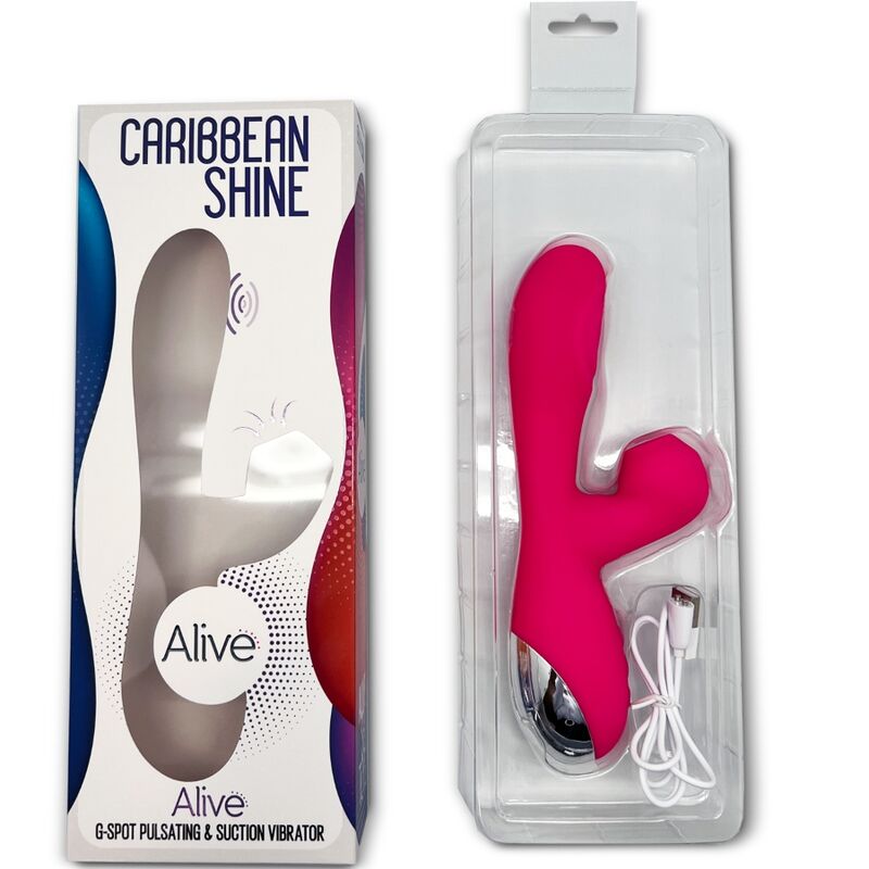 ALIVE VIBRADOR CARIBBEAN SHINE ONDAS ESTIMULANTES FuCSIA
