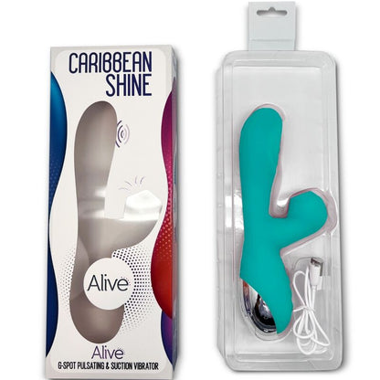 ALIVE VIBRADOR CARIBBEAN SHINE ONDAS ESTIMULANTES AZUL