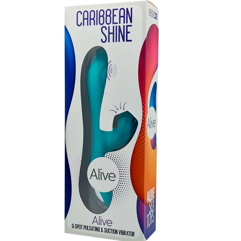 ALIVE VIBRADOR CARIBBEAN SHINE ONDAS ESTIMULANTES AZUL