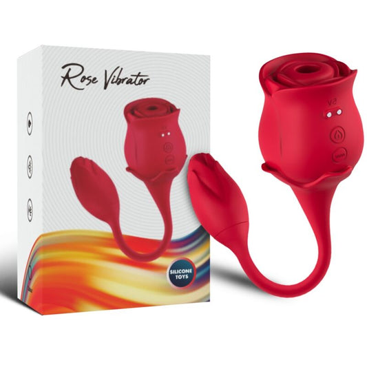 ARMONY ONDAS ESTIMULANTES DE CLIToRIS ROSA E VIBRADOR 10 MODOS VERMELHO