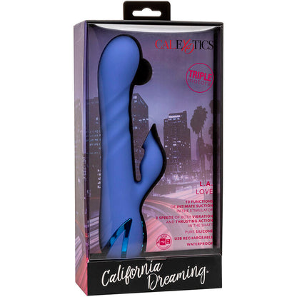 CALEXOTICS VIBRADOR LA LOVE E ONDAS ESTIMULANTES AZUL DA CALIFORNIA DREAMING