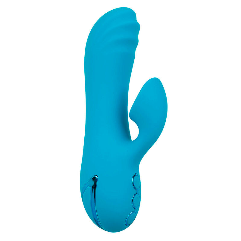 CALEXOTICS SUNSET BEACH SEDUCER VIBRADOR E ESTIMULADOR 10 FUNyoES AZUL
